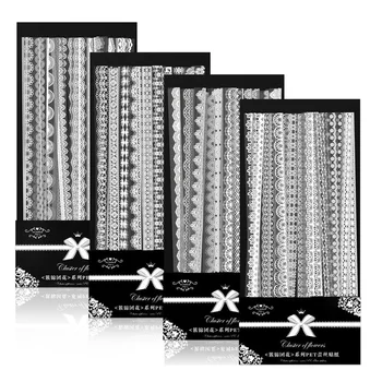 Прозрачни дантелени етикети Фоторамка Дантелени стикери за декорация scrapbooking Производство на пощенски картички със собствените си ръце