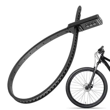 Противоугонный велосипеден ключалка с 3-оценяват кодова комбинация, заключване за стоманена тросовой замазки, заключване за колоездене защитен шлем, заключване за планински шоссейного наем