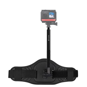 Раница с носимой камера Insta360 с изглед от трето лице, невидима селфи-стик за панорамната камера Insta360 ONE X2 ONE R GoPro Max