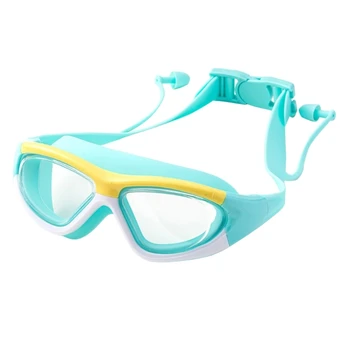 Регулируеми детски очила за плуване, Мини-удобни очила за плуване с защита срещу замъгляване и виолетови, 094C