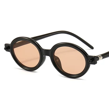 Реколта Овални Слънчеви очила, Дамски Маркови Дизайнерски Огледални Слънчеви очила в малка рамка, Модни нюанси на Ретро Oculos De Sol Feminino