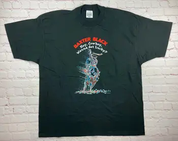 Реколта оригинална тениска Baxter Black American Cowboy 1995 година на издаване.