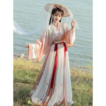 Рокля за cosplay източна приказна принцеса, жена на традиционната китайска облекло Hanfu, етап костюми за древните народни танци