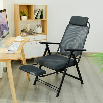 Сгъваем функционален Офис шезлонг за почивка, Ергономичен стол Loungefly, Удобен Шезлонг, Градинска мебели за дома MR50CL