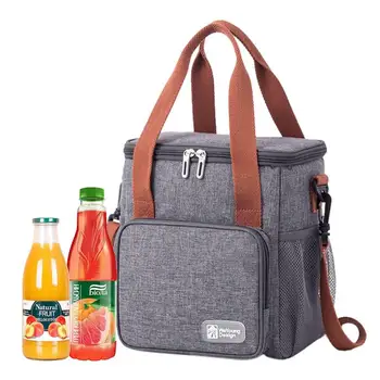 Случайна чанта за обяд, чанта за съхранение на продукти, чанти-тоут, водоустойчив и запечатан термосумка-хладилник, портативен и здрав калъф за чанти