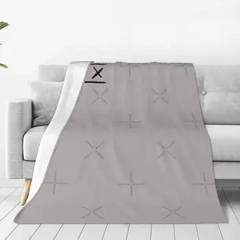Стилизирана Флаг Лманберга Черна Версия Одеяла, Покривки За Легло Стеганое Одеяло Аниме Одеяло Фигура