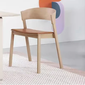 Столове за дневна в скандинавски стил, Ресторант акцент, столове за спални от дърво, Дизайнерски комплекти градински мебели Sillon