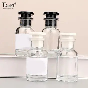 стъклена празен флакон за парфюм обем 30 мл за еднократна употреба, цилиндричен флакон за пътуване, Преносими контейнери за опаковки на парфюми, флакон за проби