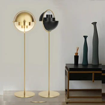 Съвременните Лампи Gubi за Всекидневната, Дизайнерско Домашен интериор, Черни Златни Метални Стоящ на осветителни Тела за Спалнята