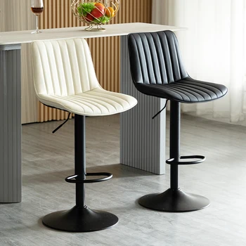 Съвременно коса стол на Тезгяха Черно Ресторант минимализъм Ергономични и Удобни бар столове Эстетичная мебели в скандинавски стил Taburete Alto