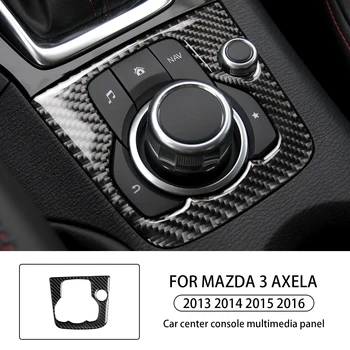 Тампон Мултимедийна Панел На Централната Конзола На Автомобила Mazda 3 Axela 2013 2014 2015 2016 От Въглеродни Влакна Pegatinas De Coche Директен Доставка