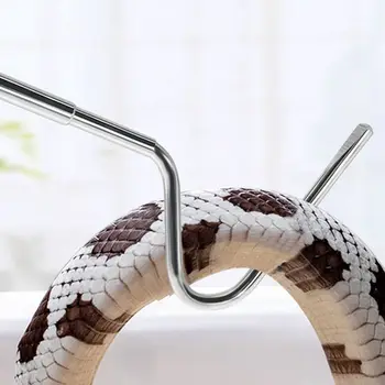 Телескопична Кука-змия, Удилище от неръждаема стомана, Ловец на змии, управление на улова на влечуги, Инструмент за отглеждане на движещи се змии.