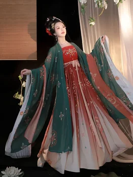 Традиционната китайска дамски дрехи Hanfu чието сценично облекло Cosplay Сценична облекло костюм Императрица рокля с влак