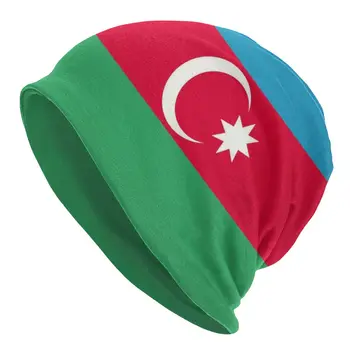 Флаг на Азербайджан, Шапки, Шапки, Дамски Мъжки Градинска Унисекс Облекло, Зимно Топло Вязаная Капачка, Шапки с Качулка за възрастни,