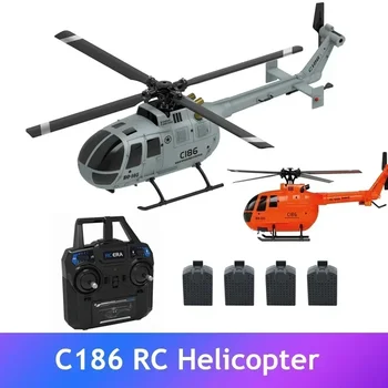 Хеликоптер C186 FPV 2.4 G Drone Toy с 4 Пропеллерами и 6-Осово Впръскване на Гироскопом за Стабилизиране на Налягането на въздуха RC Helicopter Toys