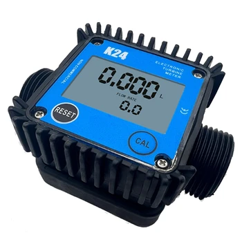 Цельнокроеный LCD Разходомер за Гориво K24 За Турбина, Цифров Измерител на Разхода на Гориво, Инструменти За Измерване на Разхода на Течна Вода