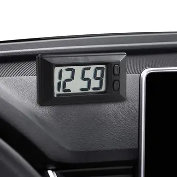 Цифров часовник на арматурното табло на автомобила Led Цифров часовник на арматурното табло на автомобила Цифров часовник Led watch Авто лепило Мини-декор за дома на масата