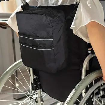 Чанта за инвалидна количка, чанта-roller, Водоустойчив голяма чанта-тоут, чанта за съхранение на облегалката на инвалидната количка, пътни принадлежности, Подвесная чанта за скутер