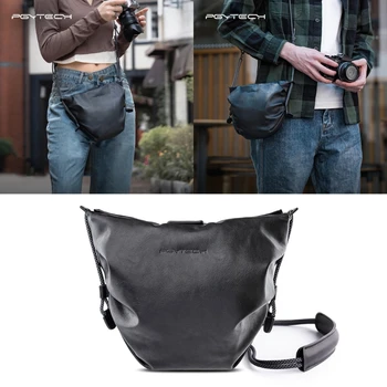 Чанта за огледално-рефлексен фотоапарат със силно магнитно отваряне, чанта през рамо за фотография за жени