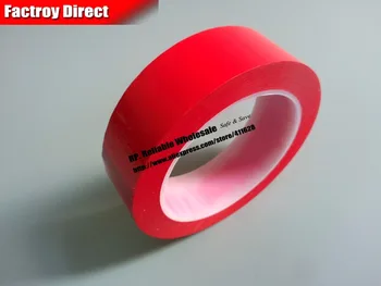 Червена залепваща изолирующая лента от mylar с една ръка 50 mm * 66 кв.м за литиево-йонна батерия, сигурно