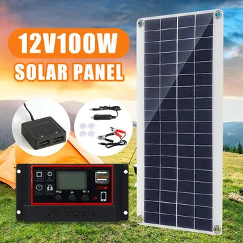 Чисто нов соларен панел с мощност 100 Вата, за директни продажби с фабрика за соларни панели, фотоелектричния модул, за зареждане на мобилен източник на захранване 5V12V18V