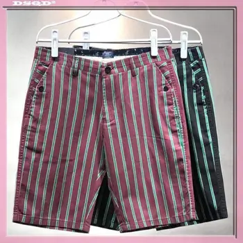 Шорти Harajuku Мъжки Летни и пролетни ежедневни панталони-карго, градинска облекло, къси панталони за джогинг в ивица, Памучни мъжки къси панталони 2023, Японски стил W60