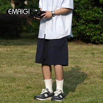 Японски Корейски Градинска Облекло City Boy Свободни Ежедневни Панталони Мъжки Улични Модни Летни Бързо Съхнещи Спортни Шорти-Карго Панталони Мъжки